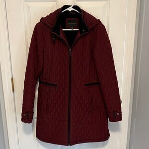 Weatherproof Maroon Quilted Jacket